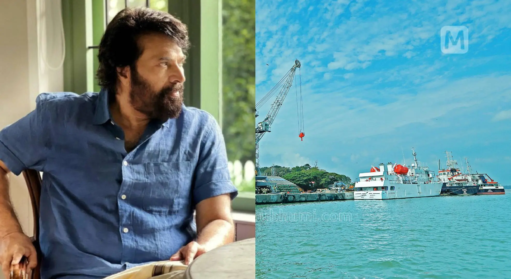Mammootty, Beypore port | Photo: Instagram, Mathrubhumi