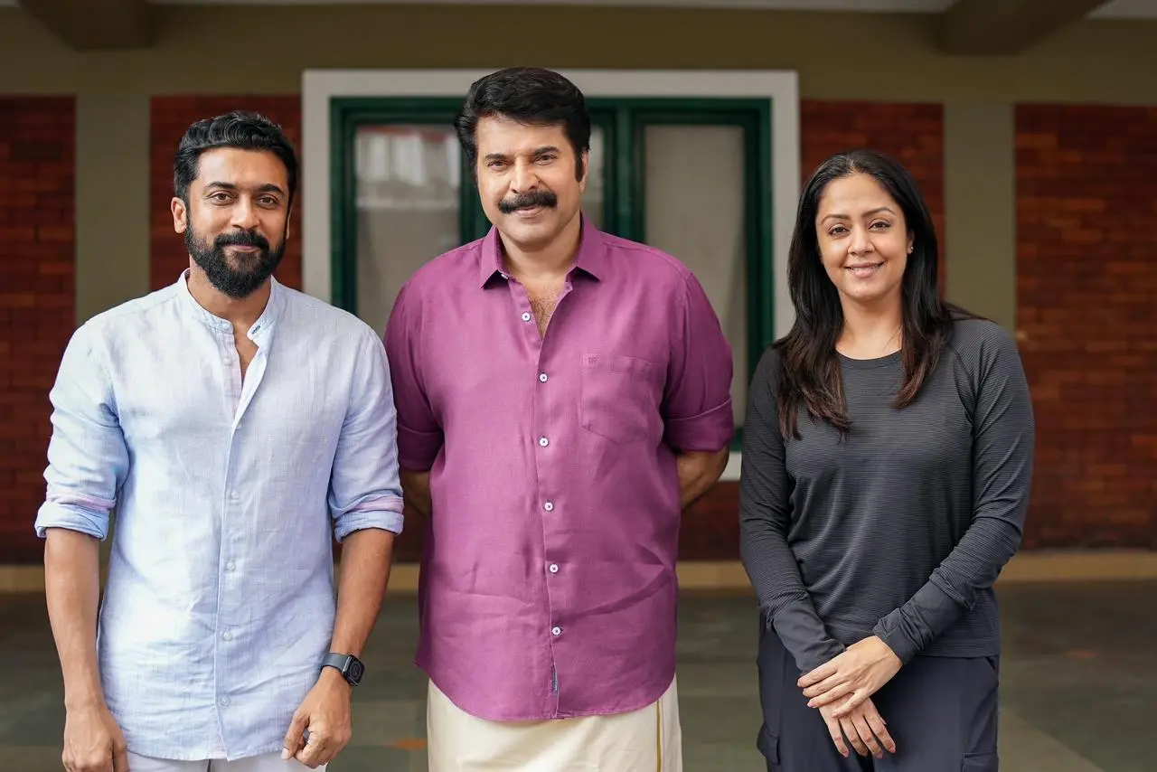 Suriya, Mammootty, Jyothika | Photo: PRO