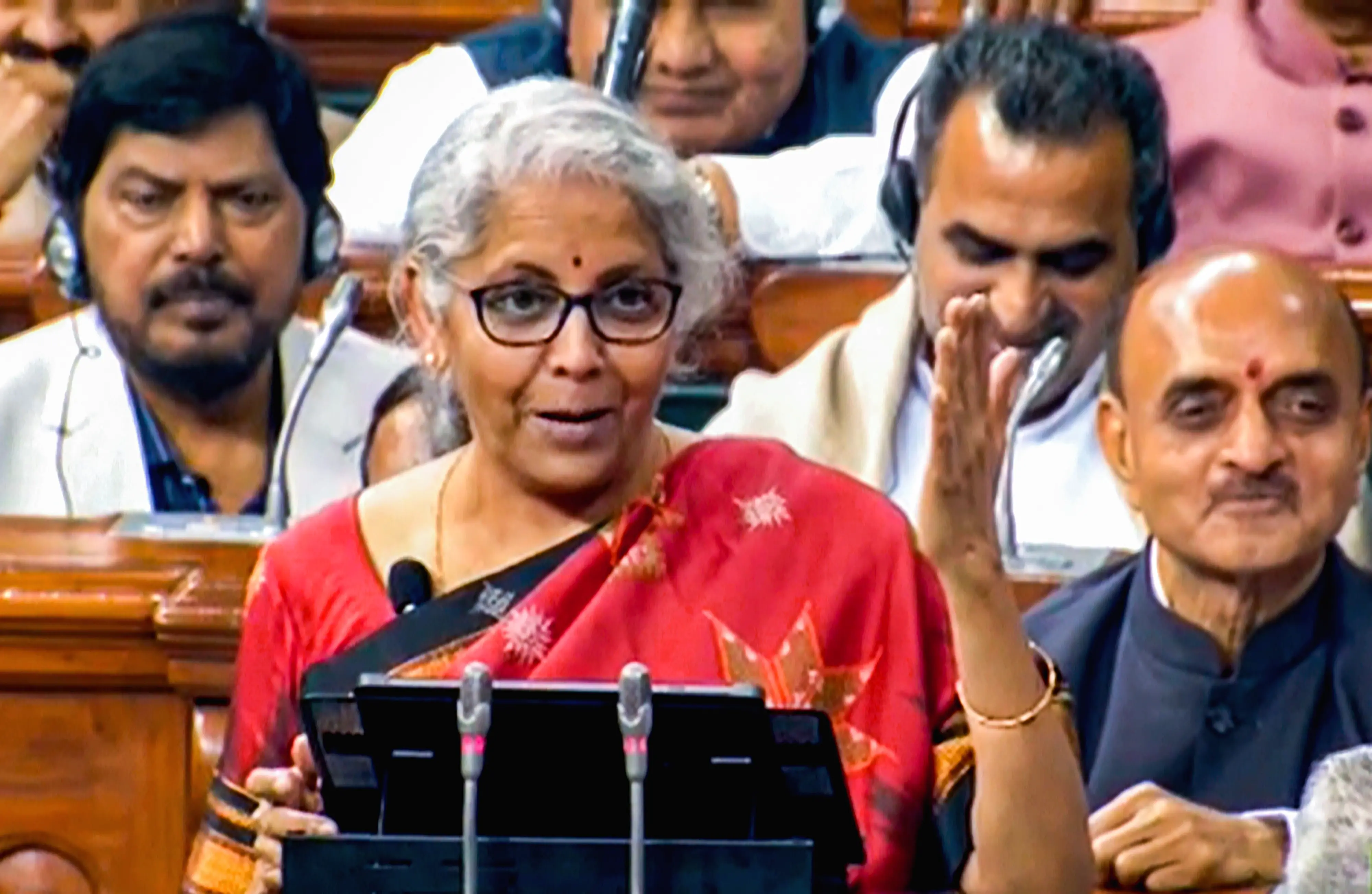 Union Finance Minister Nirmala Sitharaman presents the Union Budget 2023-24 in the Lok Sabha | Photo: PTI