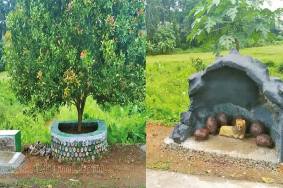 1462 പ്ലാസ്റ്റിക് കുപ്പികളില് 270 കിലോ പ്ലാസ്റ്റിക് കവറുകള്; ഇക്കോബ്രിക് പാര്ക്ക് തുറന്നു