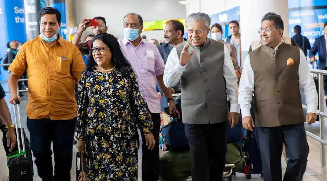 Pinarayi Vijayan and team leaving for New York. (file photo: PTI)