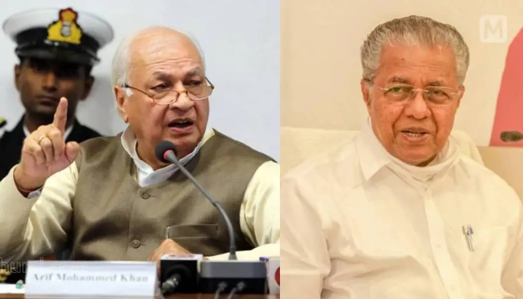 Arif Mohammed Khan, CM Pinarayi Vijayan | Photo: PTI, Mathrubhumi