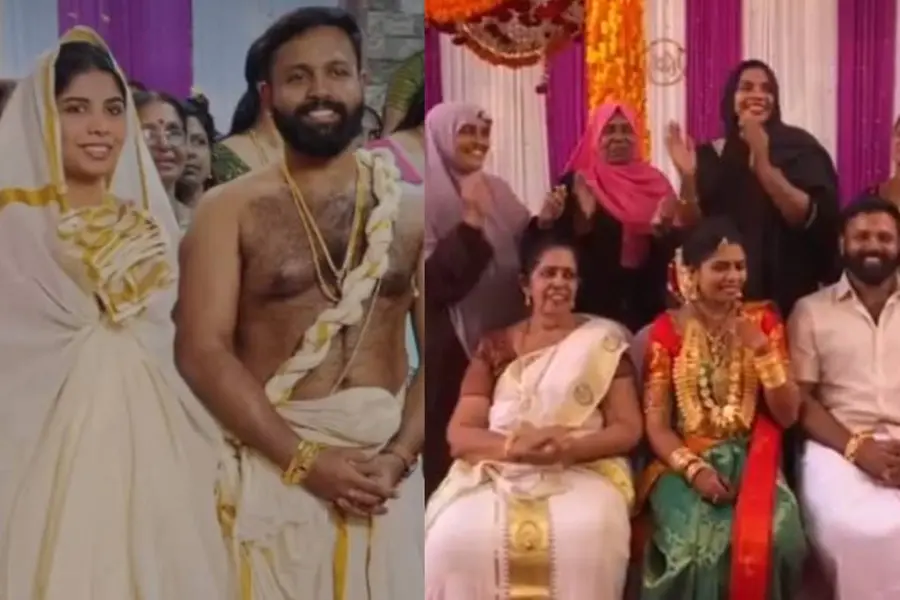Mapillapaatu after temple wedding in Kannur: Video goes viral