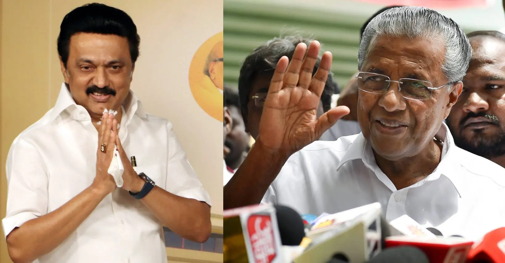 MK Stalin and Pinarayi Vijayan| Photo:ANI|PTI