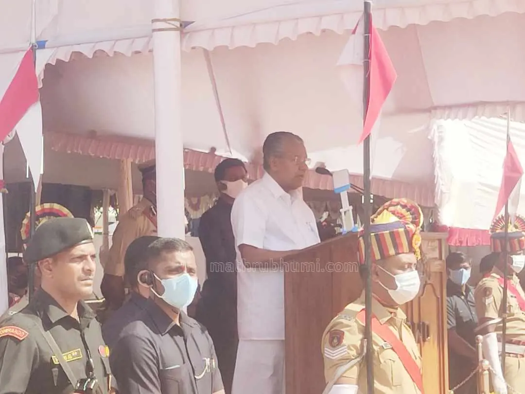 CM delivering Independence Day speech | Photo: G Binulal