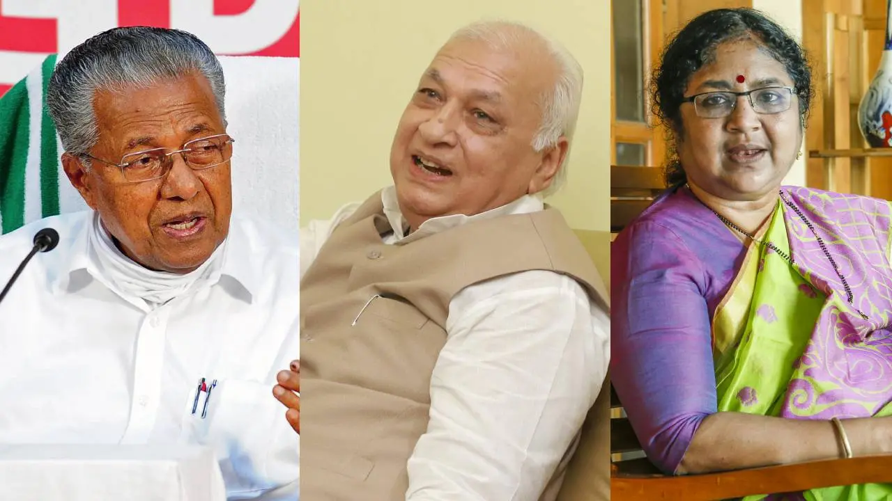 Pinarayi Vijayan, Arif Mohammed Khan, R Bindu | Photos: Mathrubhumi
