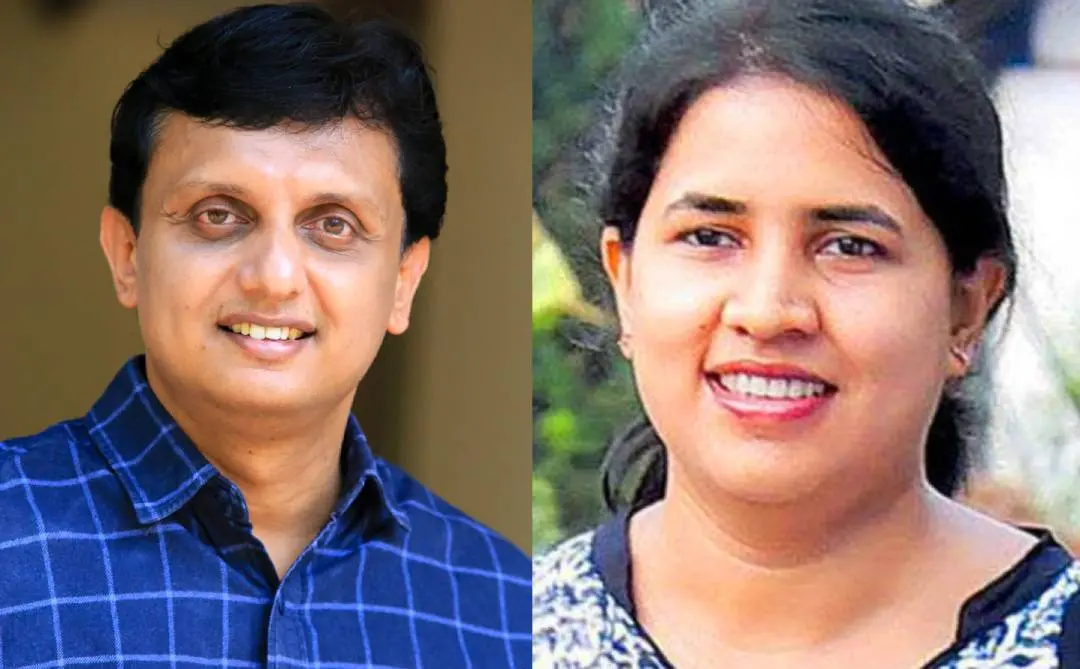 Mohammed Riyas (left) and Veena (Right)