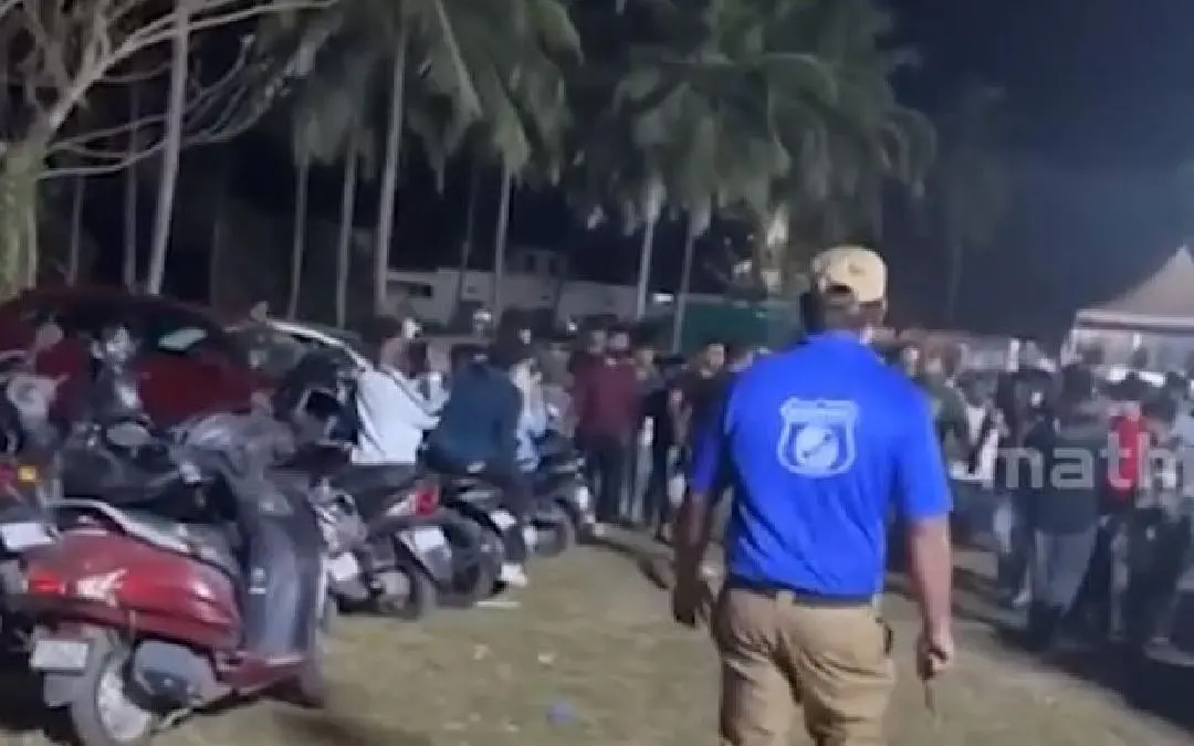 Clashes were reported at a musical event in Perinthalmanna. I photo:screengrab/mathrubhumi news