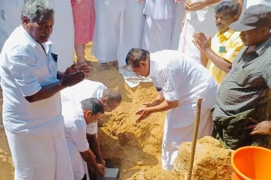 Foundation stone laid for Mariyakutty’s new house