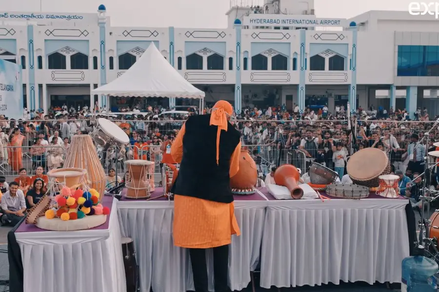 AI Express captivates audience at Wings India 2024 with a live concert by Sivamani