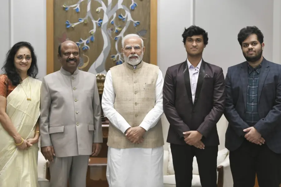 West Bengal's new Guv Ananda Bose visits PM Modi with his family