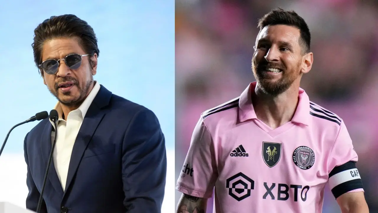 Shah Rukh Khan, Messi | Photo: PTI/ Getty Images via AFP