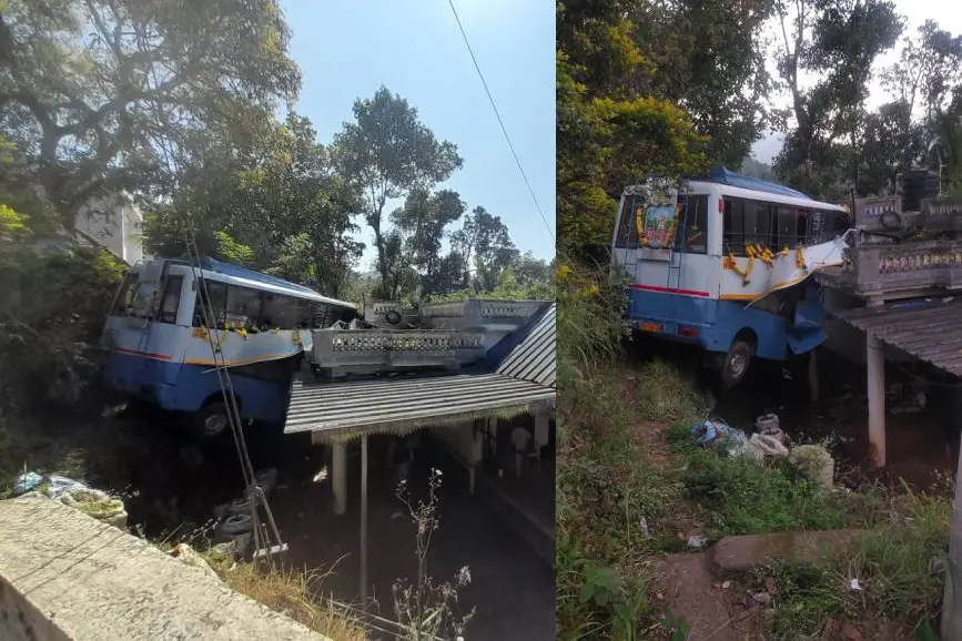 16 injured after van carrying Sabarimala pilgrims falls over house in Idukki