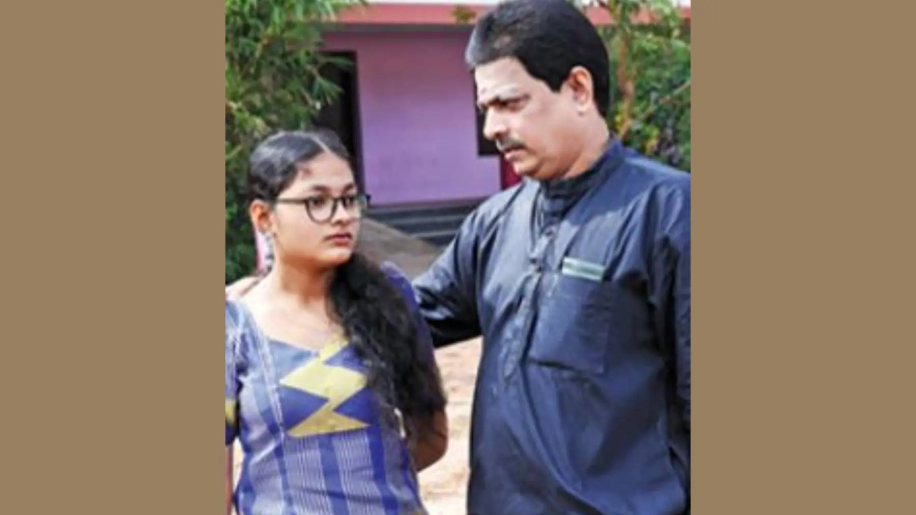 Sreenandana with her father Kalamandalam Rajeevan Nampoodiri. Photo: MBI