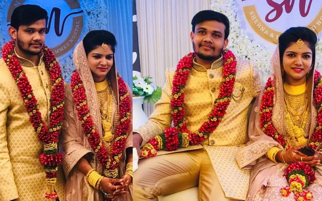 From (R) Noufal and Shahana. | Photo: Special Arrangement/Mathrubhumi