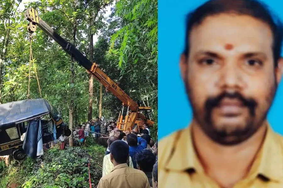 Driver dies as auto rickshaw falls into water-filled stone quarry pit in Kottayam