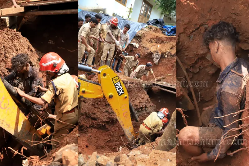 Migrant worker trapped in mudslide in Kottayam rescued by fire force
