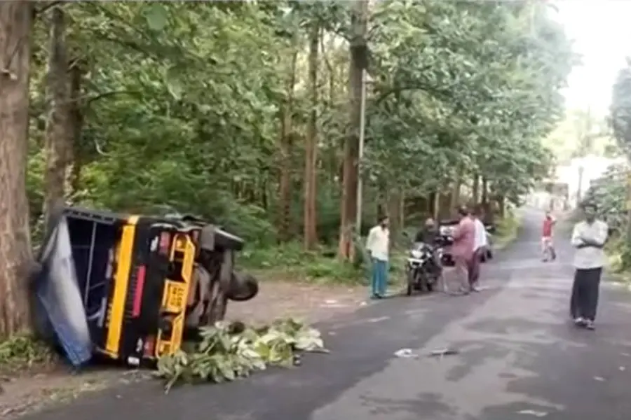 കാട്ടുപന്നി കുറുകെച്ചാടി അപകടം; വനിതാ ഓട്ടോ ഡ്രൈവര്ക്ക് ദാരുണാന്ത്യം, വിദ്യാർഥികൾക്കും പരിക്ക്
