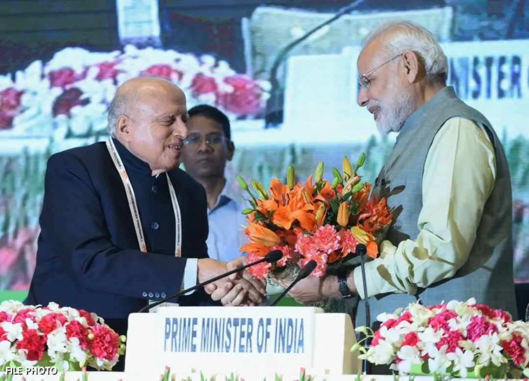 PM Modi with MS Swaminathan