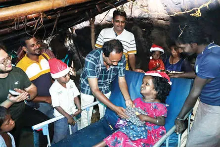A memorable day for specially-abled girl in Poochapara