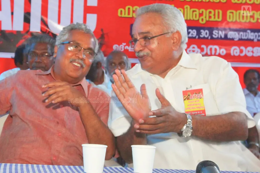 Binoy Viswam, Kanam Rajendran | Photo: Ullas VP, Mathrubhumi