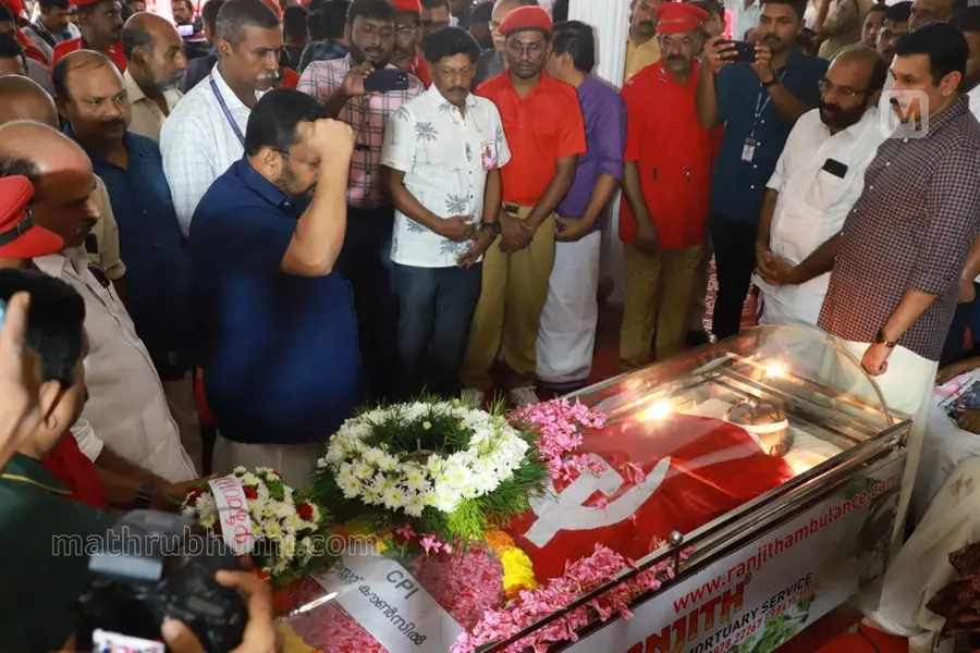 Kerala bids adieu to a true communist: Kanam Rajendran laid to rest with state honours