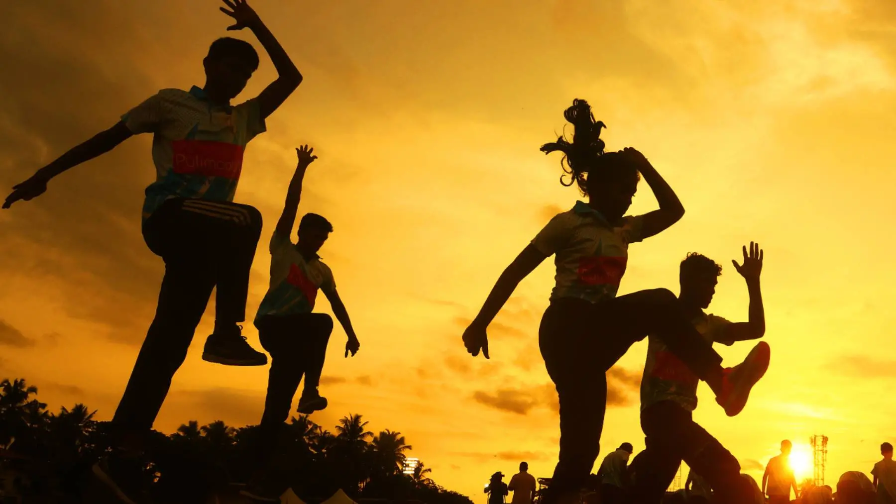 Athletes training at the synthetic track at the Kunnamkulam GVHSS on Monday.
