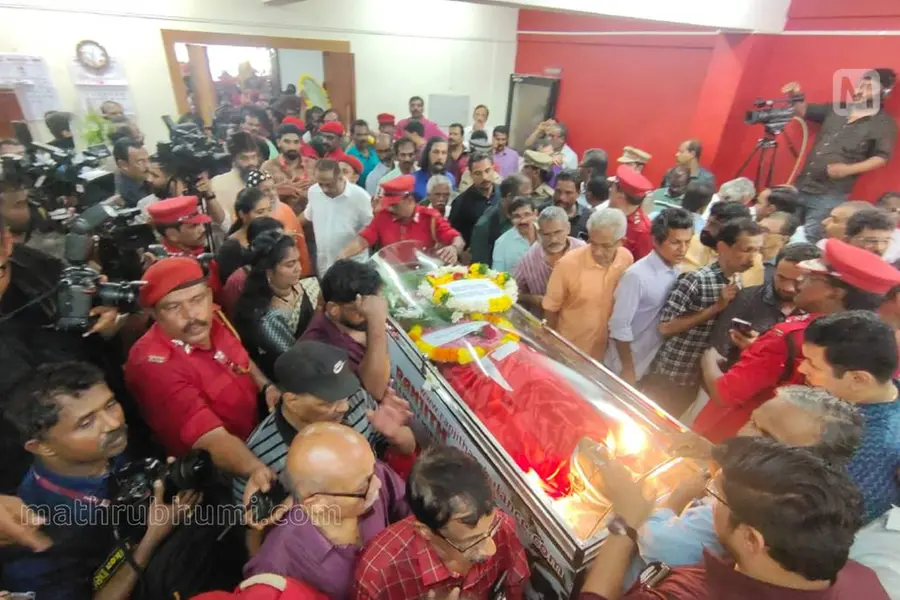 Kanam Rajendran's mortal remains head to Kottayam for final rites