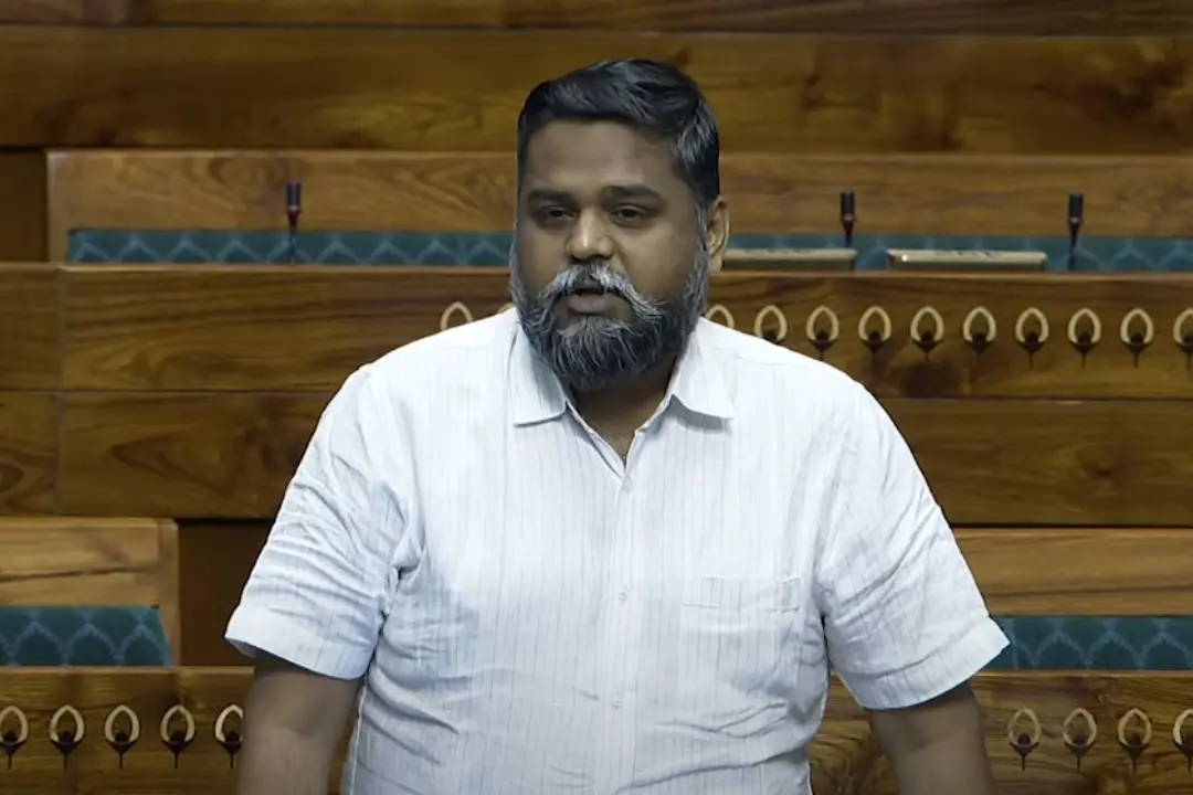 ഡി.എം.കെ. എം.പി. ഡി.എന്‍.വി. സെന്തില്‍കുമാര്‍ ലോക്‌സഭയില്‍ സംസാരിക്കുന്നു | ഫോട്ടോ: Screen grab of video uploaded on youtube by @SansadTV