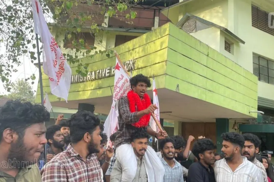 Kerala Varma College polls: SFI candidate wins by 3 votes in recounting, setback for KSU