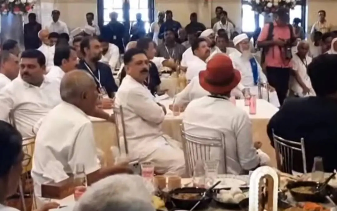 Scenes from the morning meeting of the Nava Kerala Sadas in Tirur