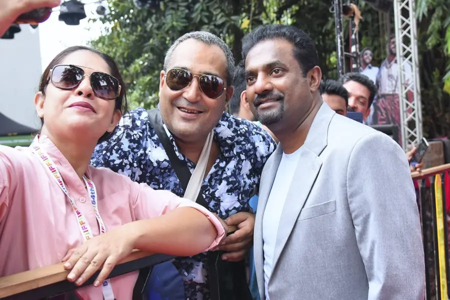 Former Sri Lankan cricketer Muttiah Muralitharan visits IFFI