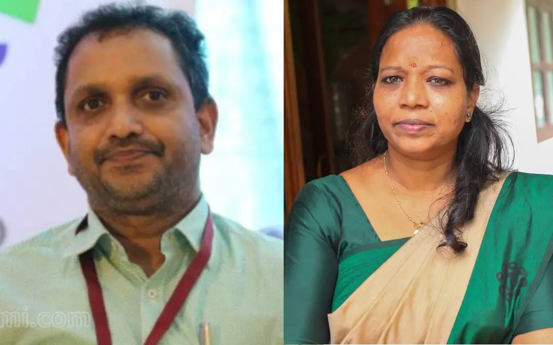 Kerala BJP chief  K Surendran- Praseetha Azhikode