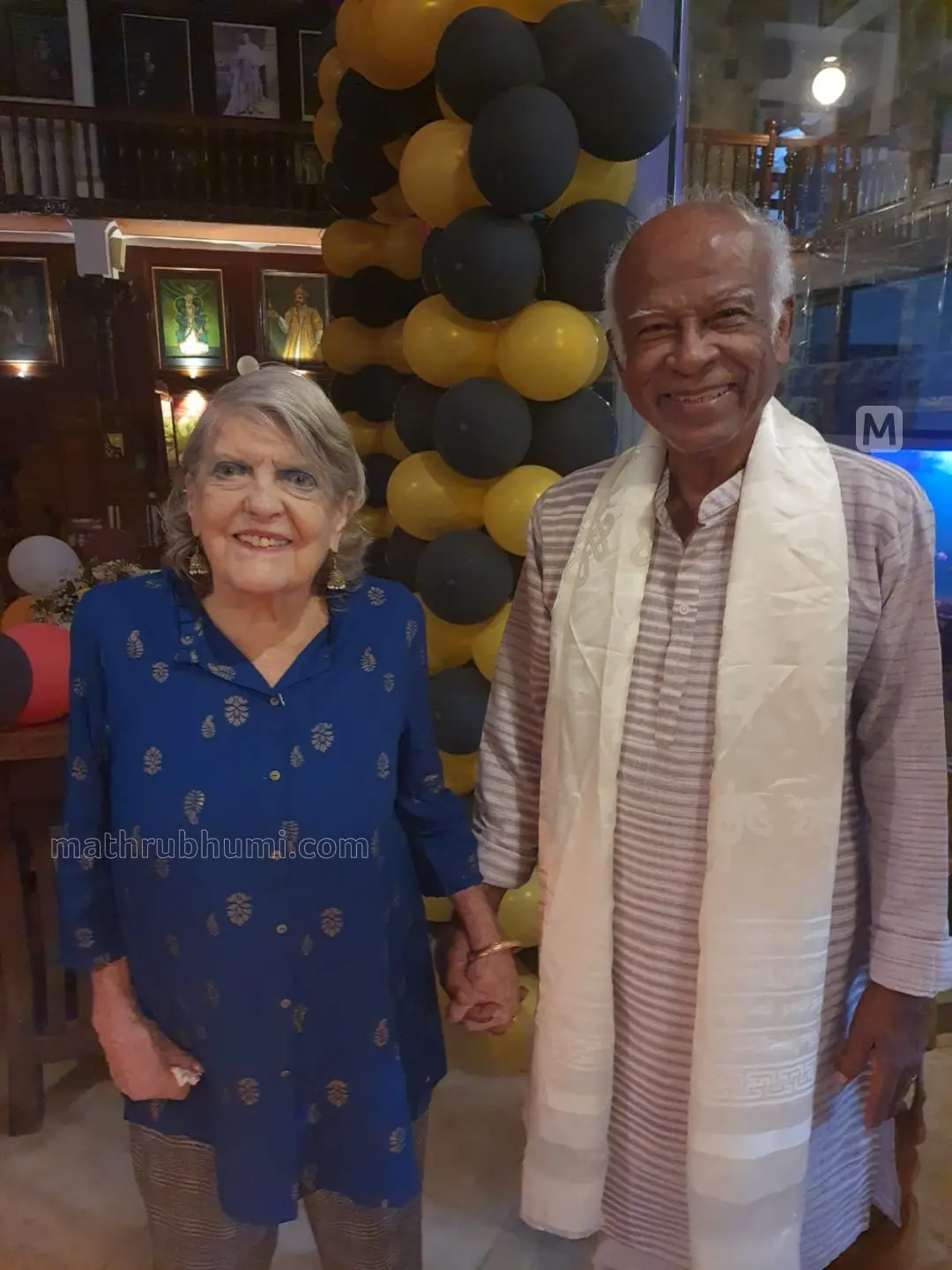 T J Mathew with wife Sally | Photo special arrangement