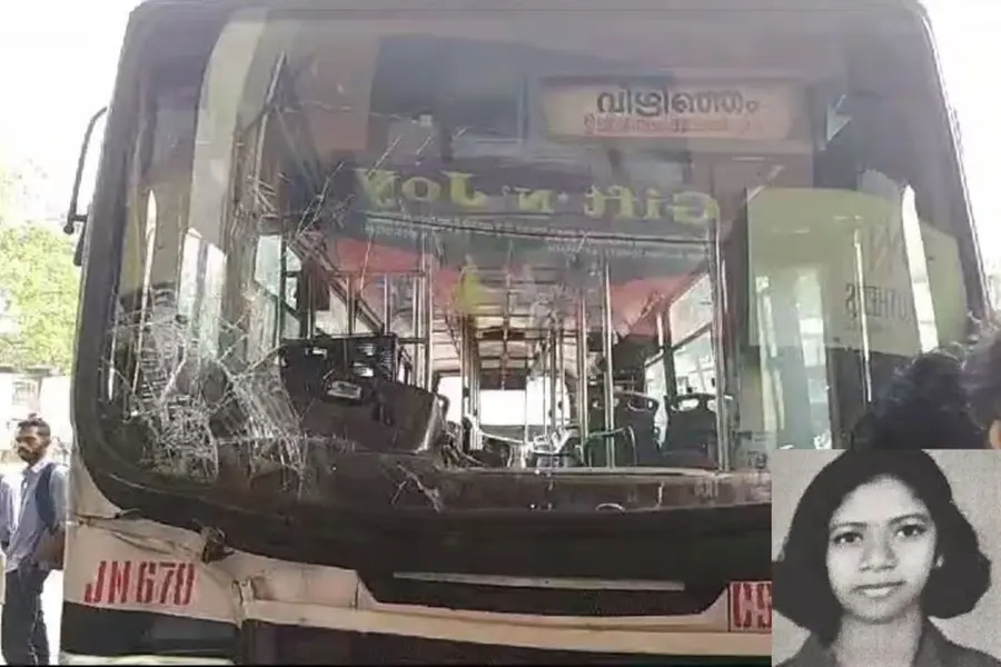 KSRTC bus mows down college student to death in TVM; Driver flees ...