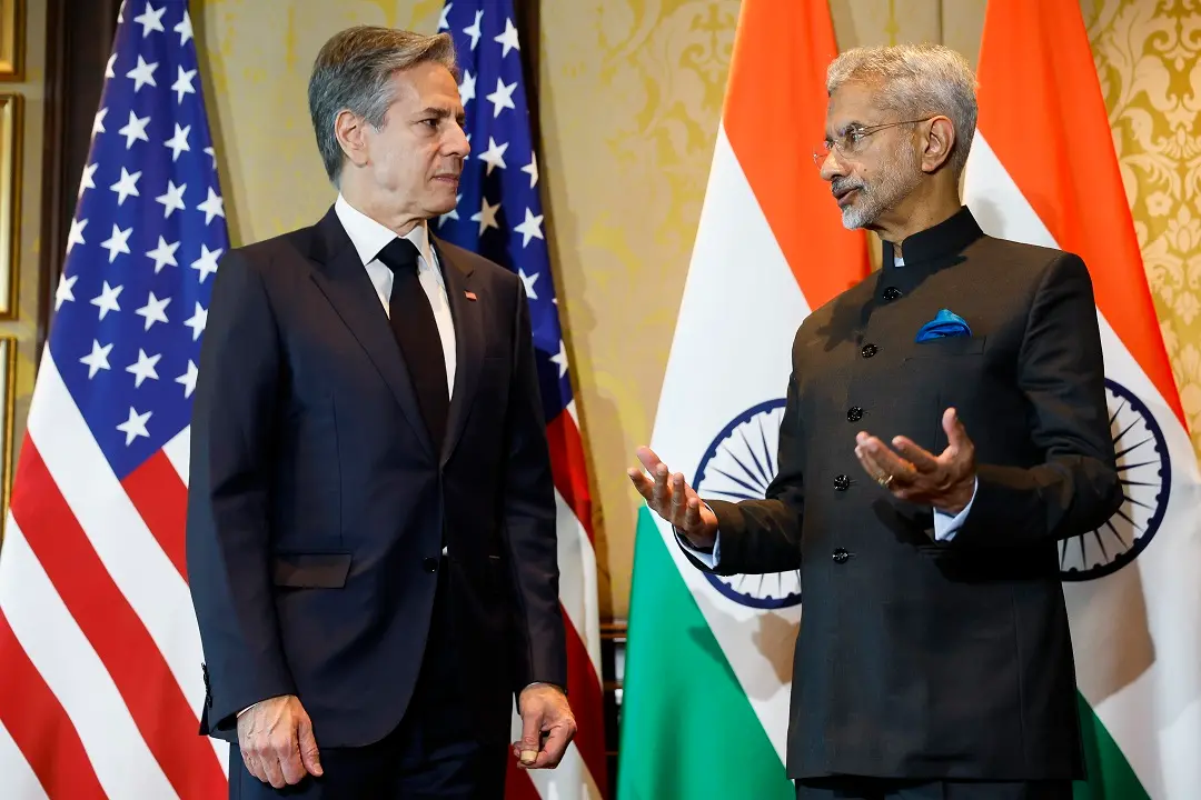 U.S. Secretary of State Antony Blinken meets Indian Foreign Minister Subrahmanyam Jaishankar ahead of a day of meetings in New Delhi | Photo: AP