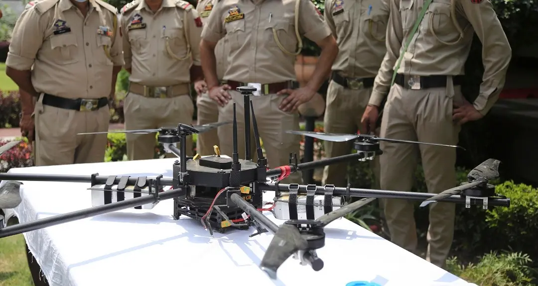 Drone carrying improvised explosive device (IED) material | File photo: AP