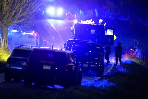 Police surround home in search for suspect in the fatal shooting of 18 ...