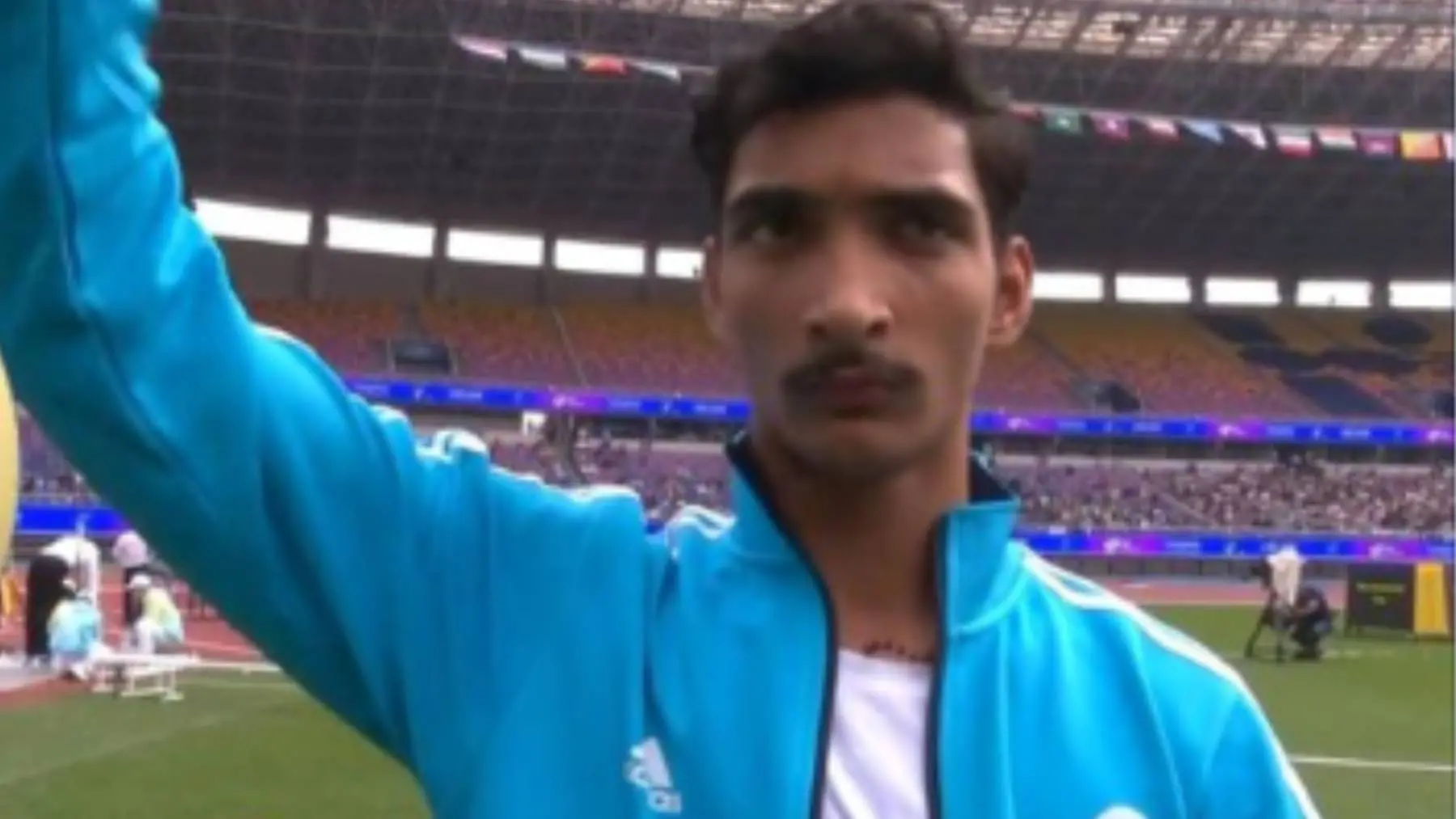 Haney secured India's 11th gold medal in the ongoing 4th Asian Para Games by setting a record in the games in the men's Javelin Throw Throw-F37/38 final here on Wednesday. Photo: SAI/X