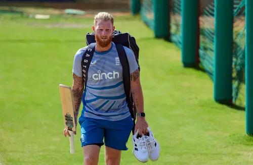Dharamshala: England's Ben Stokes during a practice session ahead of the ICC Men's Cricket World Cup 2023 match against Bangladesh, at HPCA Stadium, in Dharamshala, Monday, Oct. 9, 2023. PTI Photo