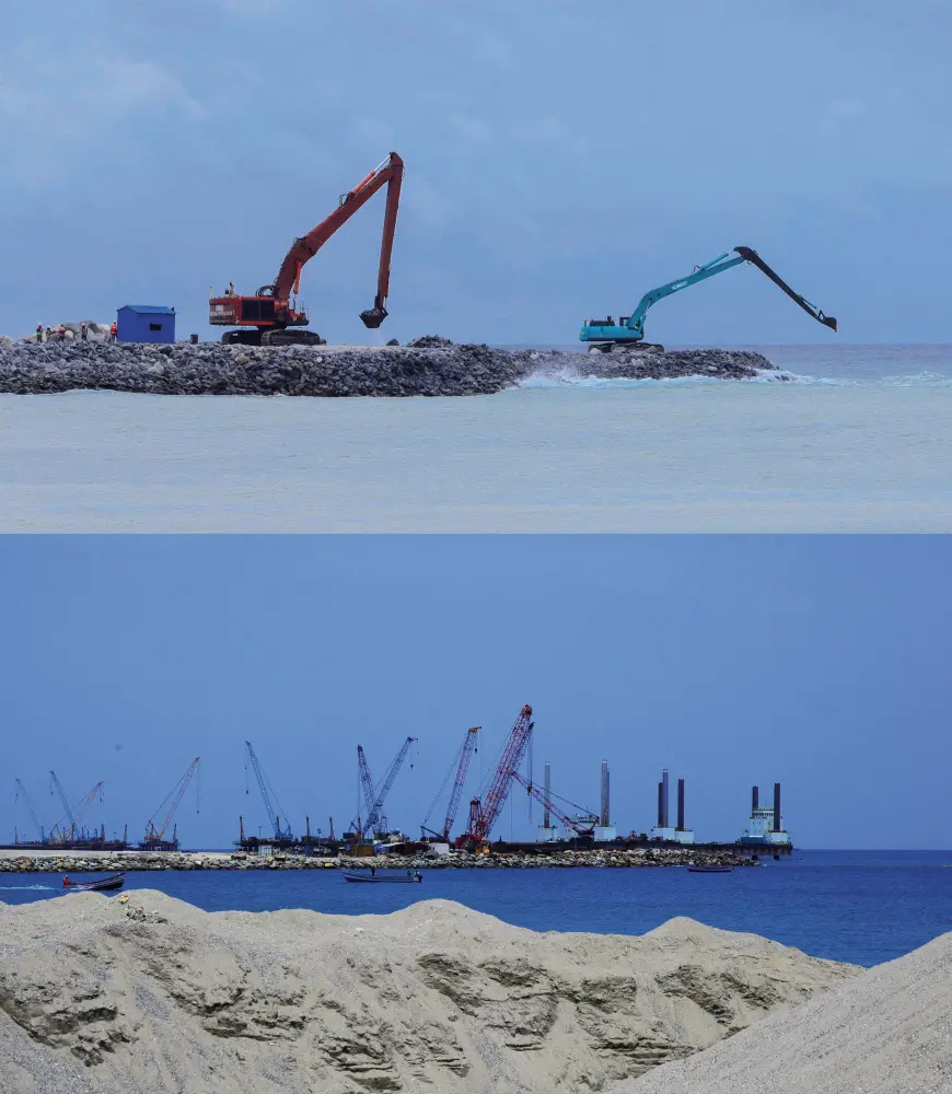 Work site of Vizhinjam International Port project, Thiruvananthapuram | Mathrubhumi photo