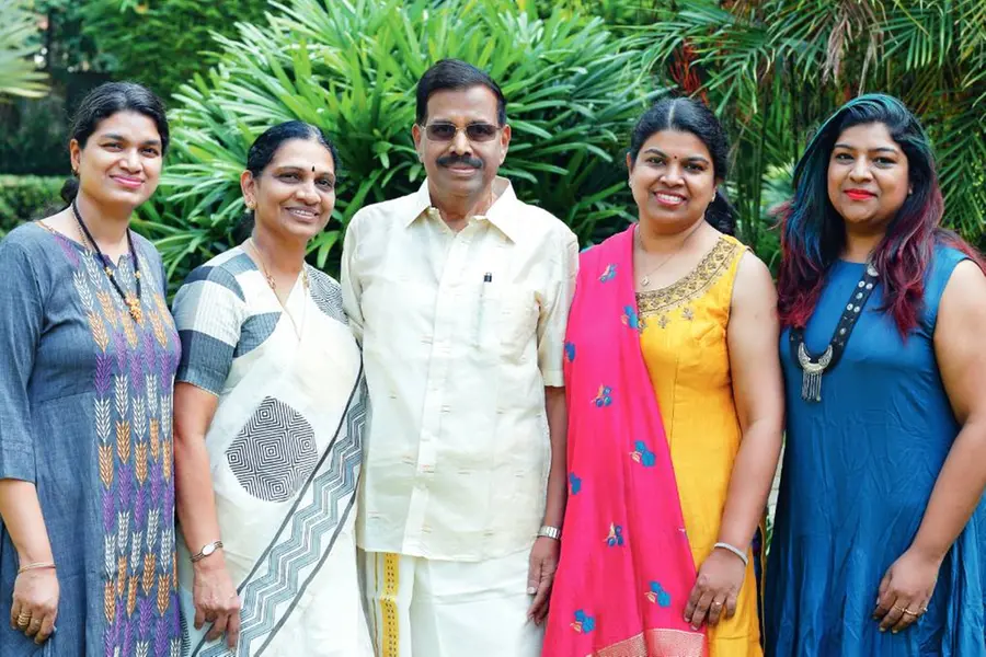 PV Gangadharan, a complete family man