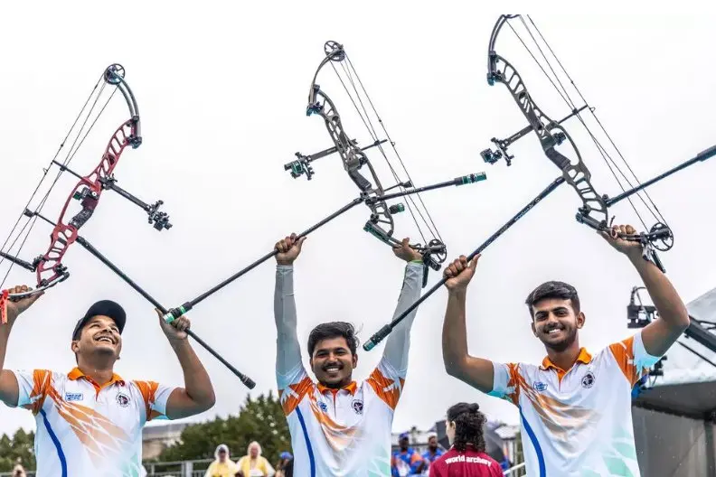 Indian archers win gold medal in men's compound team event at Asian Games