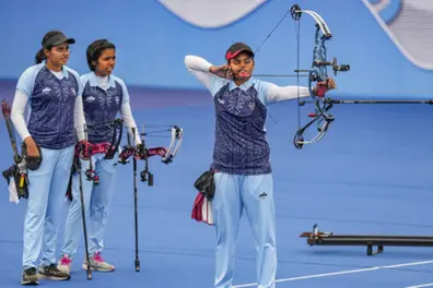 Indian archers strike gold in women's compound team event at Asian Games