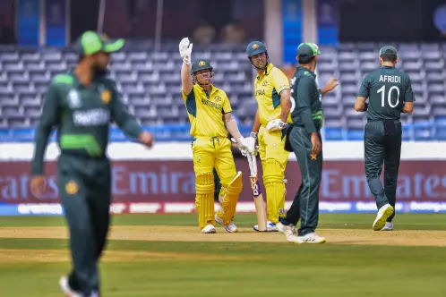 Australia edge past Pakistan in a thriller, India's second warm-up game washed out as well