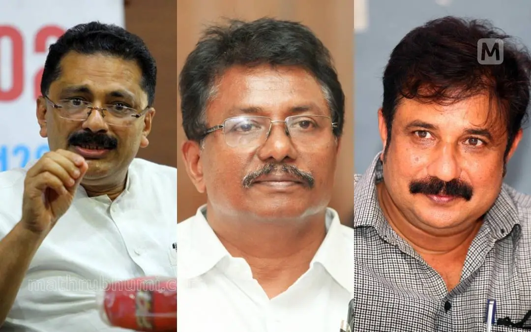From (R) MM Ariff, K Anil Kumar, and KT Jaleel. | Photo: Mathrubhumi