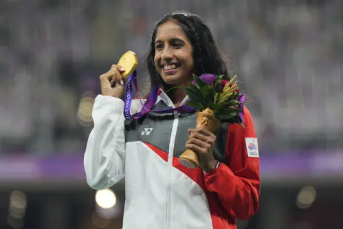Athletics: Indian-origin sprinter Pereira wins Singapore's first gold in Asian Games in 49 years
