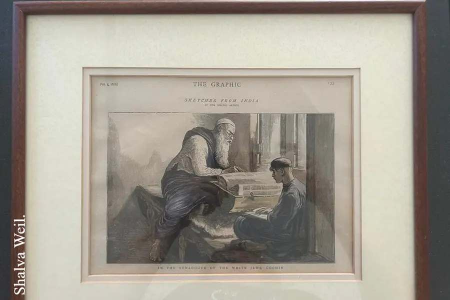 19th-century sketch put up online by Israeli Prof draws attention to dying community of Cochin Jews