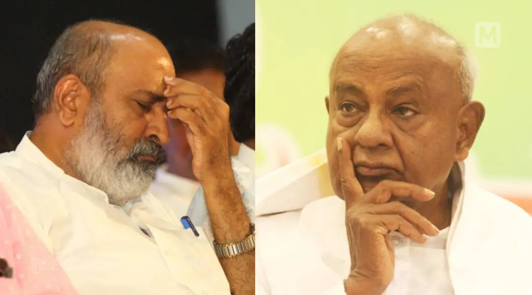 Mathew T Thomas, HD Deva Gowds | Photo: Mathrubhumi