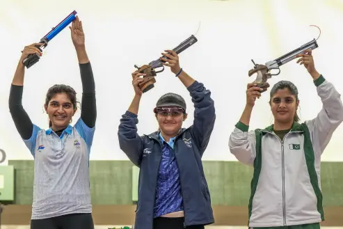 Indian shooters dominate at Asian Games, Palak gets record-breaking gold, Esha wins silver medal